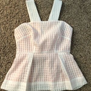 Anthropologie halter style white tank